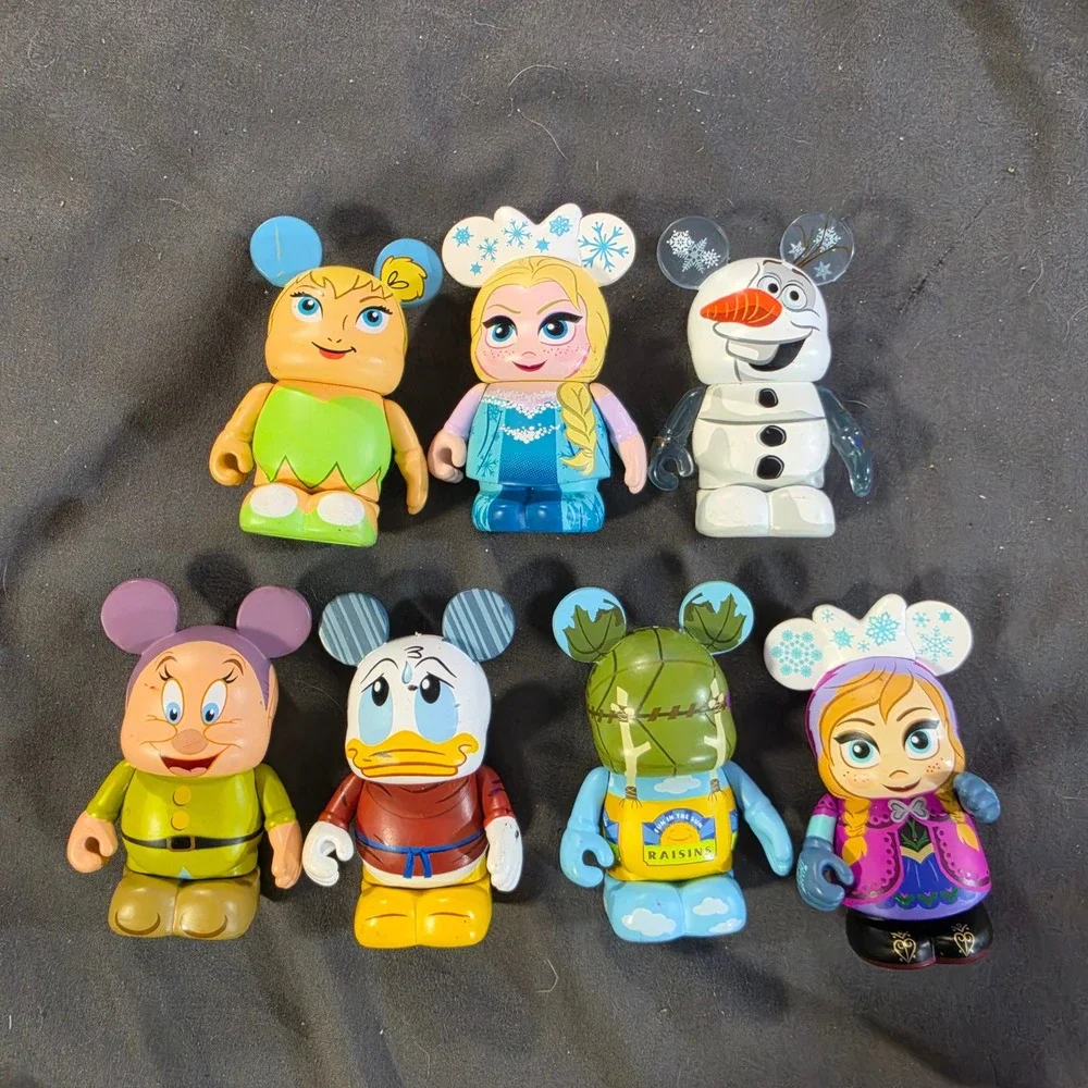 Disney Vinylmation Figure Lot Frozen Anna Elsa LE 1500 Tinker Bell Dopey Donald